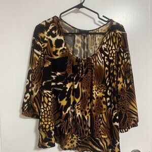 Spense Cheetah Print Style Top